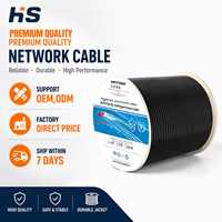Cable Ethernet UTP Cat6 Anpu, con Núcleo de Cobre Libre de Oxígeno, Anti-Interferencia, Revestimiento de PE para Exteriores, Modelo BK-15 para CCTV POE