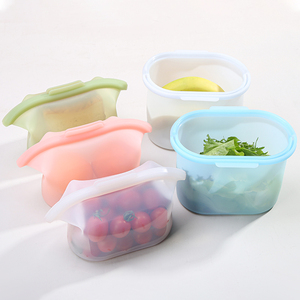 Sacs de congélation en silicone réutilisables pour lait maternel, format personnalisé, pliables, étanches, pour pique-nique, sandwichs, camping, conteneurs de stockage alimentaire - Product Image 1