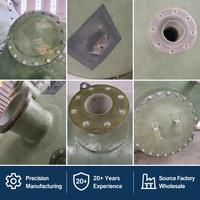 Réservoir en fibre de verre FRP/GRP à surface en gel enduit de filament, résistant aux acides et aux alcalis, certifié CE, pour le stockage de liquides chimiques, longue durée de vie