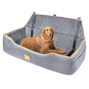 Asiento de Coche para Perro Desmontable, Cama para Mascotas con Correa de Seguridad, Diseño Personalizado, Lavable, Antideslizante, Portátil para Asiento Trasero, Bolso, Sofá - Product Image 5