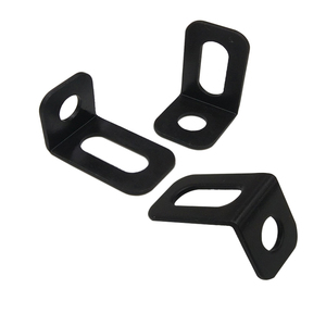 ブラックコーナーブレース、木製家具ベッドフレームキャビネット引き出しチェア用90度角度ジョイントブラケットファスナー - Product Image 1