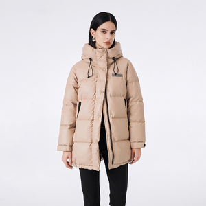 秋冬<span class=keywords><strong>Mew</strong></span>レディースロングスタイルダウンジャケット毎日カジュアルスタイル防水防風フード付きパンダウンジャケット - Product Image 3