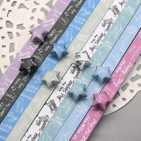 Papier étoiles origami, bandes de papier étoiles porte-bonheur pour cartes faites à la main, cadeaux, décoration de fête, décoration artisanale, 540 pièces