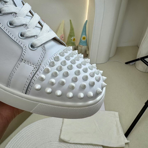 Zapatillas Casuales de Lujo para Hombre 2026, Diseño de Alta Calidad en Cuero Genuino con Suela Roja y Parte Superior Blanca, Estilo Chunky - Product Image 5