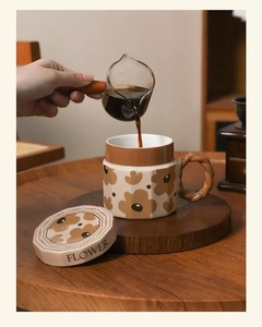 Juego de Tazas de Té de Cerámica Vintage de 401-500 ml, Platos de Alta Estética para Uso Doméstico, Ideales para Café y Té - Product Image 5