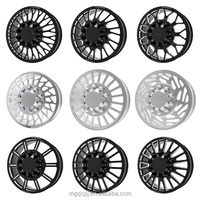 Ruedas de Camioneta Forjadas de Una Pieza, con Centro Flotante Grande Personalizado, Pulido, 22 y 24 Pulgadas, 10x225, para F350, F450, Silverado 3500HD