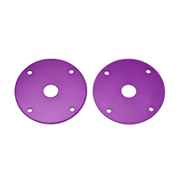 Kit de goupilles de capot en aluminium violet avec Q-Clips 10190-PRP