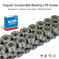 3205-2RS Angular Contact Ball Bearing 25x52x15mm Double Sealed High Speed Precision for Machine Tool Motor