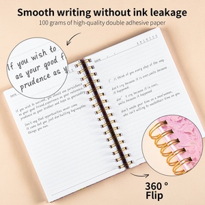 Xoắn ốc máy tính xách tay A5 da bìa cứng Loose-Leaf kế hoạch lót Nhật ký 92 tờ dày máy tính xách tay - Product Image 4