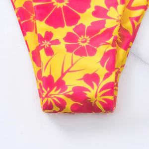 Ensemble de maillots de bain bikini brésilien 3D personnalisé, mini bikini, vêtements de plage, maillot de bain de luxe deux pièces, bikini triangle rembourré, maillots de bain - Product Image 3