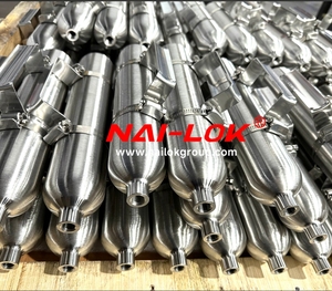 Cilindro de Muestreo de Gas NAI-LOK S31254 6Mo, Cilindro de Muestra sin Costuras de 1800 psi, 100-2000 ml - Product Image 2