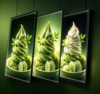 Boîtes lumineuses publicitaires - Cadre en aluminium ultra fin haute luminosité personnalisable pour une utilisation intérieure/extérieure