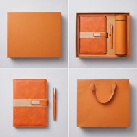 Nouvel Arrivage Direct Usine : Ensemble Cadeau Stylo Scleroderm, Tasse Isotherme et Carnet de Notes A5 Personnalisable pour Étudiants