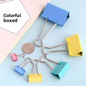 Renkli Metal ofis bilet fotoğraf kırlangıç klip uzun kuyruk demir dosya büyük ve küçük boyutları ile Set - Product Image 5