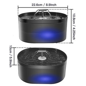 เครื่องจ่ายน้ำสำหรับสัตว์เลี้ยงอัตโนมัติ ความจุ 2.2 ลิตร ชาร์จใหม่ได้ ติดตั้งง่าย ระบบกรองหลายขั้นตอน น้ำดื่มที่ปลอดภัย - Product Image 2