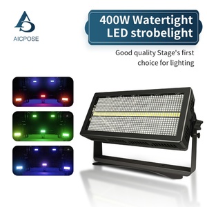 AICPOSE Iluminación Exterior, Luz Estroboscópica para Escenario de 400w, IP65 Impermeable, Luz Estroboscópica RGB de 24 Segmentos - Product Image 2