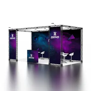 High Quality Durable Modular Expo Fair Reusable Advertising Exhibition Display Easy Build Trade Show Booth 10x20 Aluminum Truss