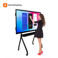 Panel de Pantalla Interactiva Todo en Uno LCD UHD 4K de 86 Pulgadas con Proyector para Reuniones Escolares, Pizarra Inteligente, Pizarra Interactiva