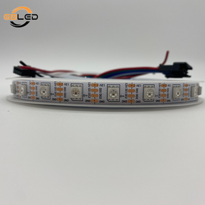 Xấu <span class=keywords><strong>pixel</strong></span> truyền lại 12V 4-wire 5050 60LEDs/M LED pixels 1 IC 16703 điều khiển IP20 trắng đen PCB địa chỉ RGB LED Strip - Product Image 4