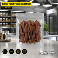Sachets transparents Ximu prêts à l'emploi, 160 microns, pour aliments, avec fermeture éclair, 14 tailles, pour noix, snacks, bonbons, Émirats arabes unis, Mexique