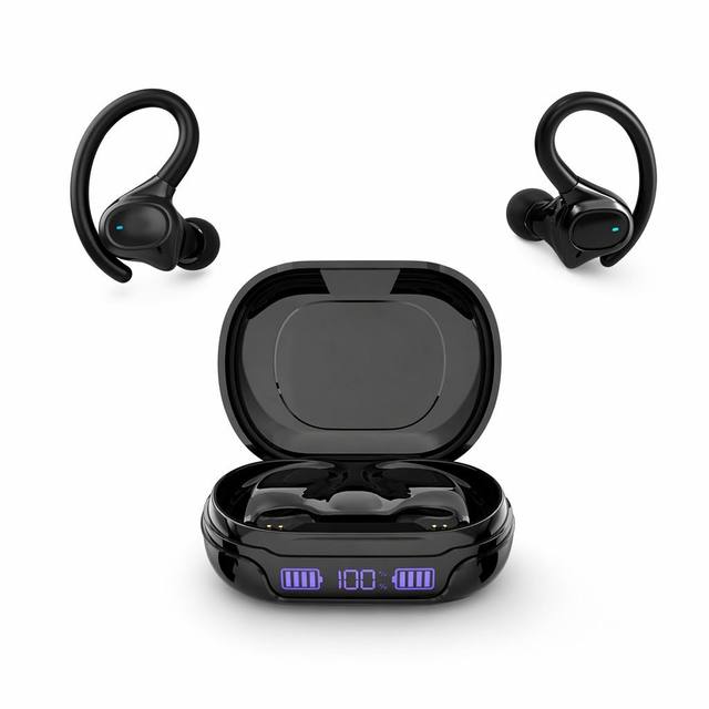 Waterproof Wireless Sport Earbuds JL Chipset for 5.3 IPX7 Touch Control Digital Battery Display Ear Hook Bluetooth Earphones