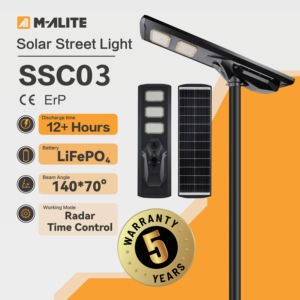 Farola Solar LiFePO4 Resistente para Exteriores, para Carreteras, Caminos, Patios, Jardines e Iluminación Comunitaria - Product Image 2