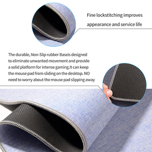 Tapis de souris de bureau de grande taille en caoutchouc personnalisé plusieurs couleurs tapis de souris de jeu - Product Image 3