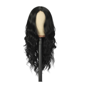 Peluca de Cabello Humano Largo y Ondulado, Directo de Fábrica, Color Negro Natural, 100% Cabello Virgen, Densidad Completa, Peluca de Ondas Suaves de Lujo para Mujer - Product Image 2