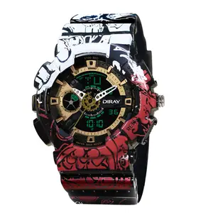 Watch Cool pattern 50 meters waterproof alarm clock luminous wrist watch
