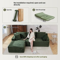 Ensemble de canapés modulaires compressibles sans structure, avec rembourrage en mousse, pliables et amovibles, pour salon et petit appartement, en stock transfrontalier