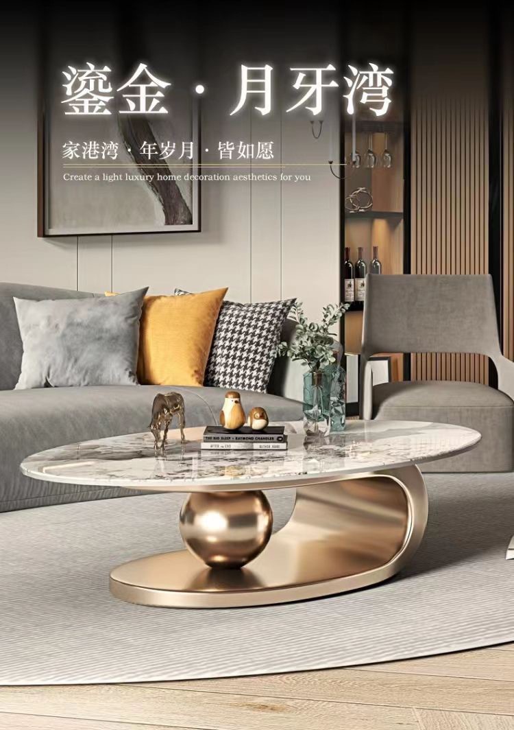 Base d'acier inoxydable de table basse du marbre 130*80