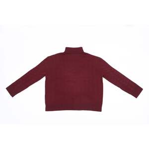 Jersey informal personalizado de OEM para mujer, cuello alto holgado, ligero, transpirable, manga larga, tejido de punto de lana y Cachemira para - Product Image 5