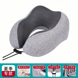 Almohada de Viaje Viscoelástica con Logotipo Personalizado - Almohada de Avión en Forma de U Cómoda para Regalos Promocionales - Product Image 4