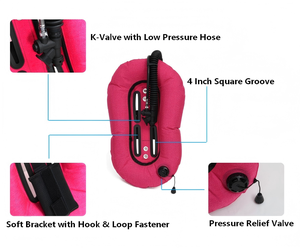 Back-Fly Nylon 23LBS Low Adult Airbag Donut Wing สำหรับกีฬาว่ายน้ำและกีฬาลุยน้ำ - Product Image 5
