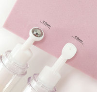 Bouteille cosmétique vide sans air avec rouleau sur 15ml 20ml bouteille de crème pour les yeux en plastique rouleau pompe sans air bouteille de lotion pour la crème pour les yeux
