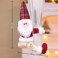 Vente en gros de poupées en peluche de Noël, Père Noël, bonhomme de neige, animaux en peluche doux à carreaux rouges, décoration, cadeau, OEM