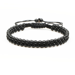 Thời Trang Đôi Lớp Đính Cườm Thép Không Gỉ Chuỗi Sợi Dây Thừng Dệt Macrame Vòng Đeo Tay Vòng Đeo Tay Đồ Trang Sức Làm Bằng Tay Vòng Đeo Tay Phụ Nữ Người Đàn Ông - Product Image 5