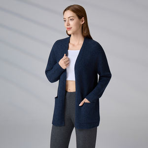 Suéter Cárdigan de Punto Personalizado de Manga Larga con Bolsillo para Mujer, Elegante para Primavera/Otoño - Product Image 4