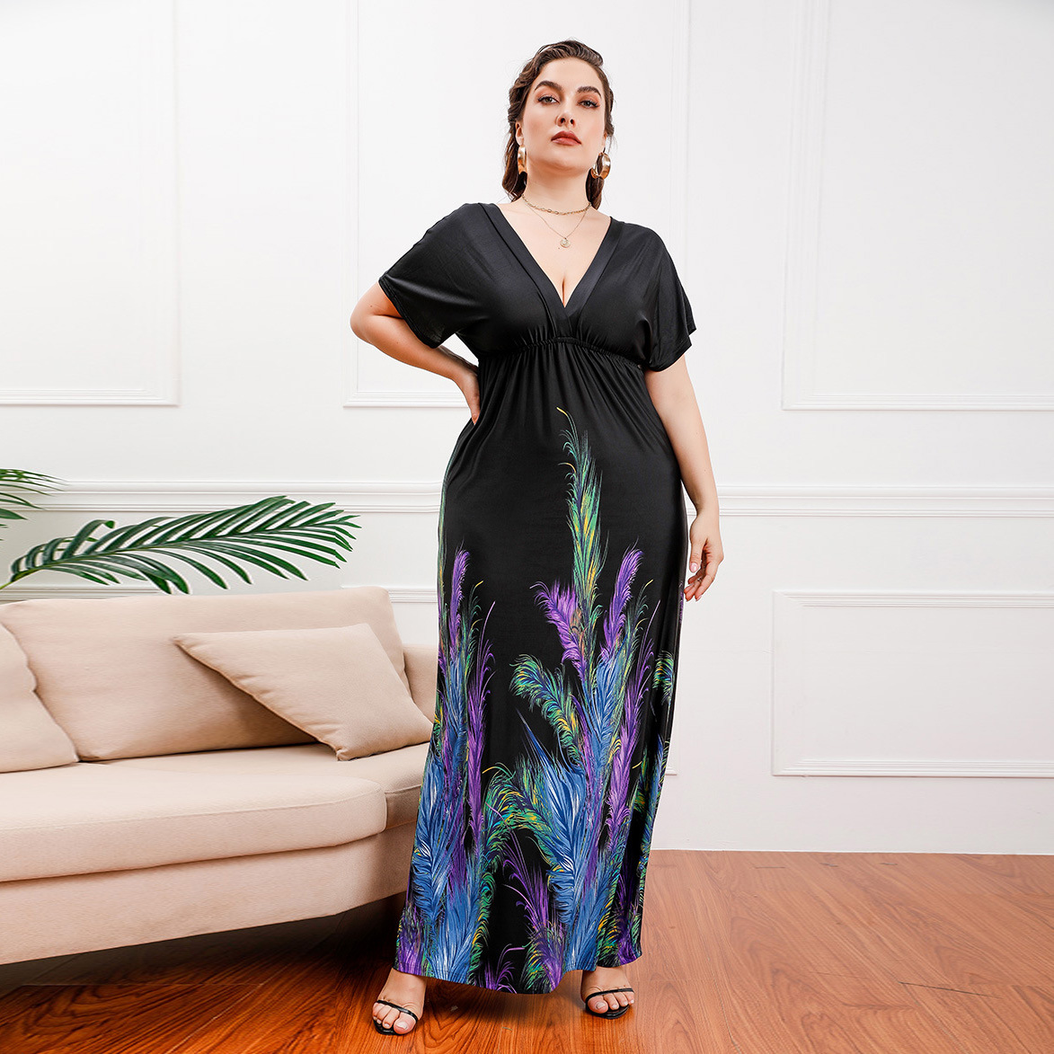 Boho Chic Plus Size Gypsy Clothing For Women Plus Size Navy Blue