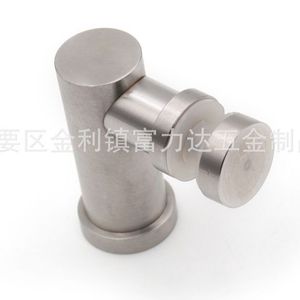 Stainless Steel Glass Connector Brushed Finish Frameless Bathroom Shower Door <b>Hardware</b> F-1059 - Product Image 2