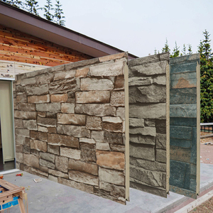 Painel de Parede Metálico Isolado e Ecológico com Design Moderno, Aplicação Externa, Revestimento Sandwich para Casa Pré-Fabricada - Product Image 1