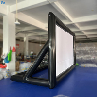 Grande taille gonflable extérieure portative pliable de fabricant d'écran de cinéma