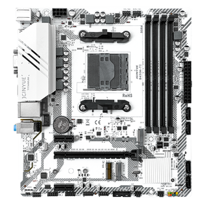 La placa base JGINYUE AM4 B450 es compatible con Ryzen R3 R5 R7 1/2/3/4/5th CPU Procesadores <span class=keywords><strong>DDR4</strong></span> Memoria de doble canal <span class=keywords><strong>RAM</strong></span> de 2/1/2/3/4/5/2. 2. 2. 2. 2. Memoria <span class=keywords><strong>RAM</strong></span> de 2. 2. 2. Memoria <span class=keywords><strong>RAM</strong></span> de 2. - Product Image 1
