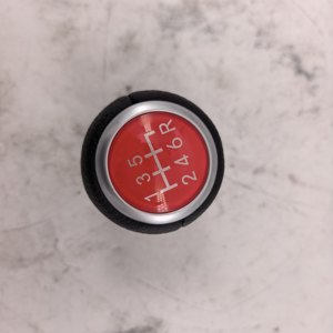 Car <b>Gear</b> <b>Knob</b> Leather Red And Black 6 Speed Manual Transmission Shift <b>Knob</b> For Subaru Ergonomic Design - Product Image 3