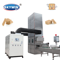 Chaîne de production de gaufrettes haute capacité en promotion – Machine à biscuits pour l'industrie alimentaire