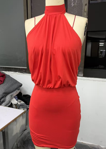 Abito Mini da Donna 2026 <span class=keywords><strong>FW</strong></span> a Silhouette Dritta in Tessuto Spandex/Poliestere, Eco-Friendly, Traspirante, Casual - Product Image 3