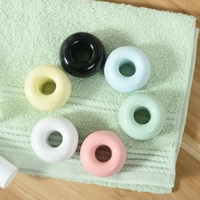 Comptoir de salle de bain écologique support de brosse à dents de forme ronde minimaliste support de brosse à dents en céramique