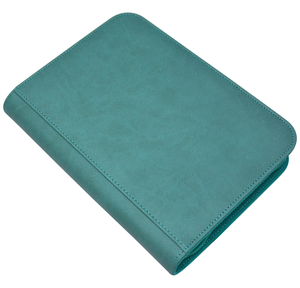 Matériau en cuir PU 4 poches Archivage Safe Pages Porte-cartes à collectionner Classeur avec fermeture à glissière - Product Image 4