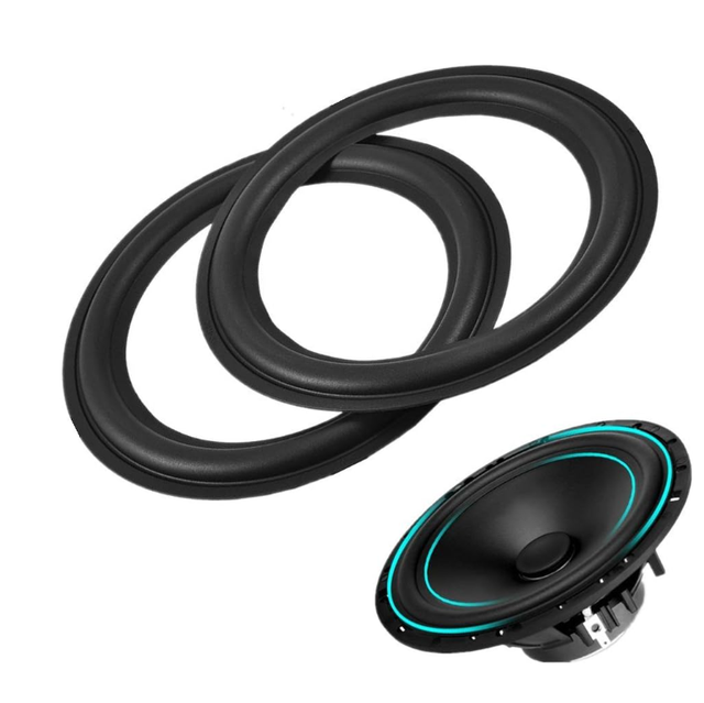 Black Color 8" Rubber Speaker Edge Surround Rings for Speaker Repair