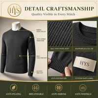 Vente Chaude Pulls Personnalisés pour Hommes Fournisseur en Gros OEM Usine de Vêtements Tricotés à la Mode Fabricant Direct de Pulls Tricotés pour Hommes